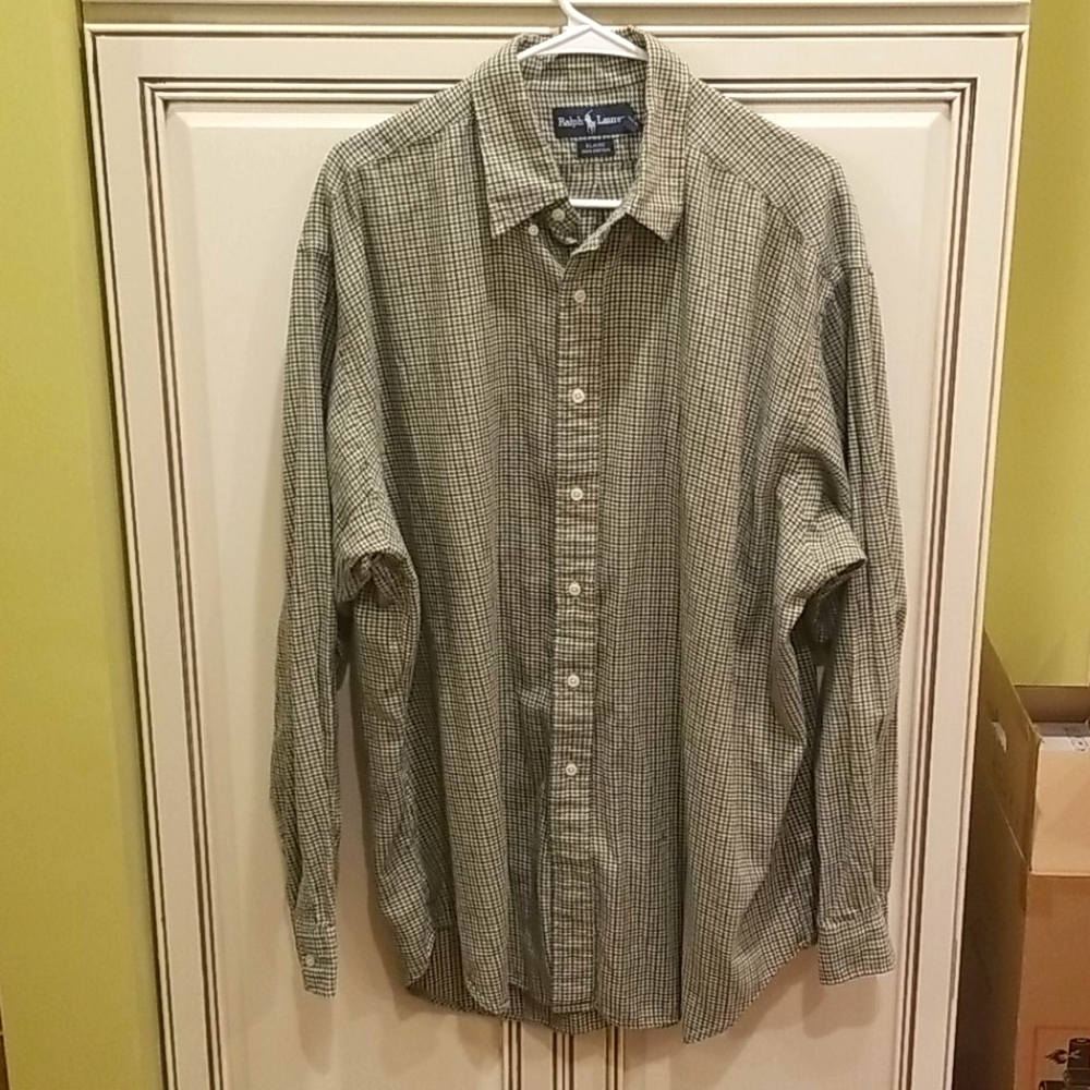 F18-Ralph lauren - size xl mens button down top - Picture 1 of 4